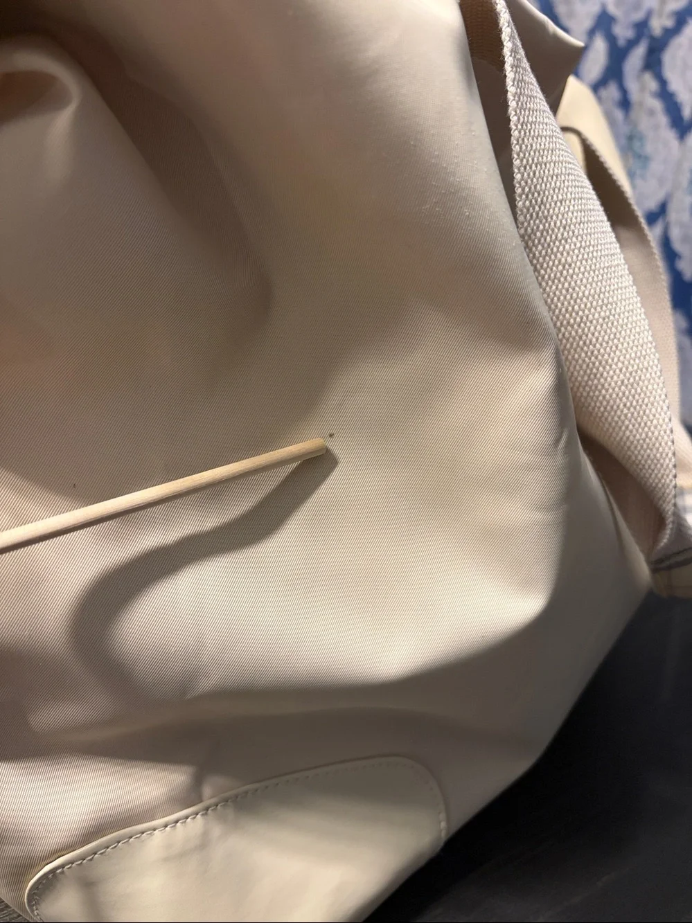 Burberry Fragrances Large Cream Beige Weekender Travel Duffel Bag